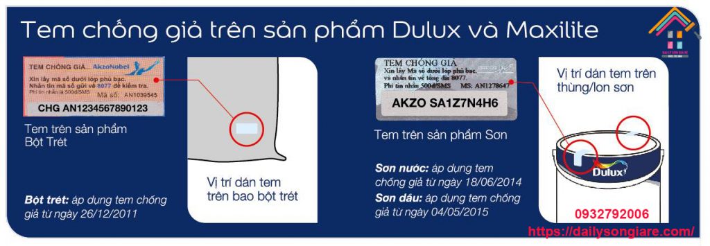 Hướng dẫn phân biệt sơn Dulux giả và chính hãng